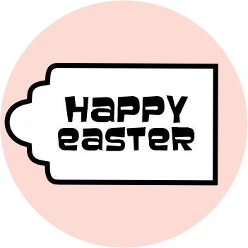 POP! MOULD - GIFT TAG - HAPPY EASTER