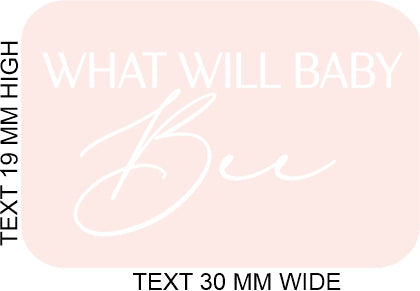 PETITE PRINTS - WHAT WILL BABY BEE