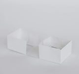 4 Mini Cupcake Boxes with Clear Window - Gloss White
