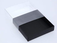 Black Designer Single Cookie Boxes 9x9x2cm