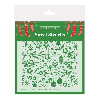 SWEET STICKS SWEET STENCILS - CHRISTMAS FLORAL