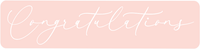 PETITE PRINTS - CONGRATULATIONS