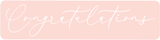 PETITE PRINTS - CONGRATULATIONS