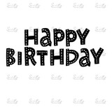STITCHING QUOTE PLAQUE - HAPPY BIRTHDAY