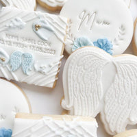 Angel wings stamp with matching cutter