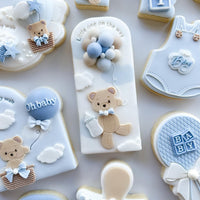 Double cloud Pop Stamp with matching cutter