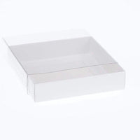 White Single Cookie Boxes 9x9x2cm