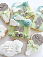 BUNNY HOLDING BALLOON STRING STAMP