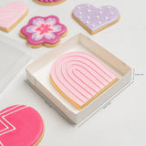 Cookie Box Clear Lid 11x11x2.5cm
