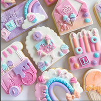 SINGLE TIER CAKE STAMP-  WITH DRIP