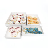 LOYAL WHITE CLEAR LID Cookie Box Square 15.5x15.5x3cm