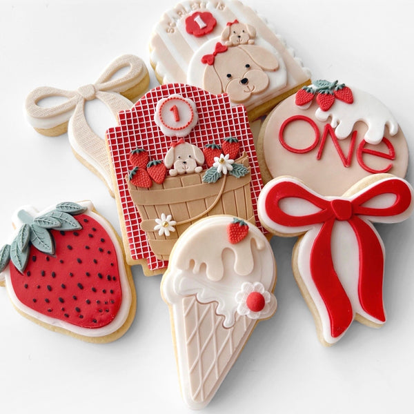 STRAWBERRY STAMP WITH MATCHING CUTTER