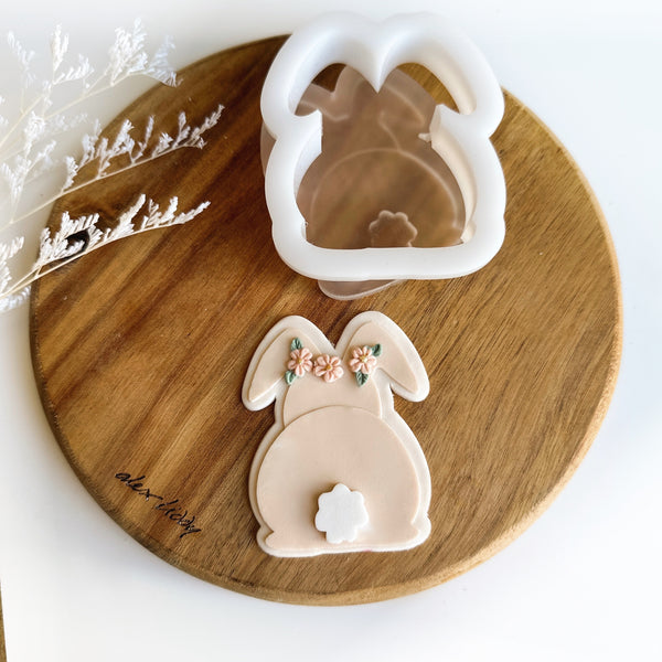 SILHOUETTE BUNNY BUM POP STAMP WITH CUTTER