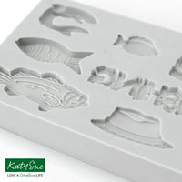 KATY SUE - MINIATURE GONE FISHING SILICONE MOULD