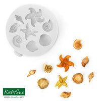 KATY SUE - MINIATURE SHELLS AND STARFISH SILICONE MOULD