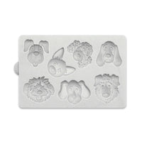 KATY SUE - MINIATURE DOGS HEADS SILICONE MOULD