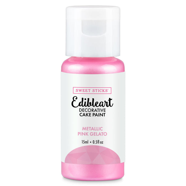 SWEET STICKS EDIBLEART-METALLIC PINK GELATO : 15ml  (((BEST BEFORE 11/23)))