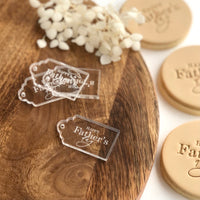 HAPPY FATHERS DAY ETCHED ACRYLIC GIFT TAGS