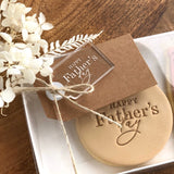 HAPPY FATHERS DAY ETCHED ACRYLIC GIFT TAGS