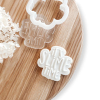 IT'S SLIME TIME POWER POP STAMP WITH MATCHING CUTTER