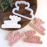 Merry Christmas Power Pop! Stamp with matching bubble cutter