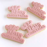 Merry Christmas Power Pop! Stamp with matching bubble cutter