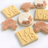 Love Block letters Pop Stamp