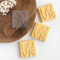 Love Block letters Pop Stamp