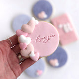 Love you Script Impression Stamp - EXCESS STOCK