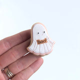 Linen Miniature 'Boo' Ghost with matching cutter