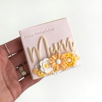 Mum Power Pop! Stamp with matching cutter