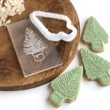 Potted Christmas Tree Pop Stamp