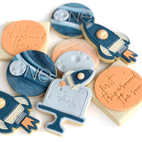 COOKIE CAKE COLLECTION - SPACE ROCKET BY 'SWEETLY IMPRESSED'