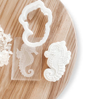 SEAHORSE POP STAMP WITH CUTTER