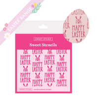 SWEET STICKS SWEET STENCILS - EASTER RAINBOW PATTERN