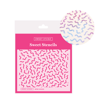 SWEET STICKS SWEET STENCILS - RETRO WIGGLE