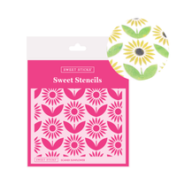 SWEET STICKS SWEET STENCILS - SCANDI SUNFLOWER