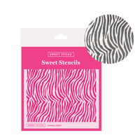 SWEET STICKS SWEET STENCILS - ANIMAL ZEBRA