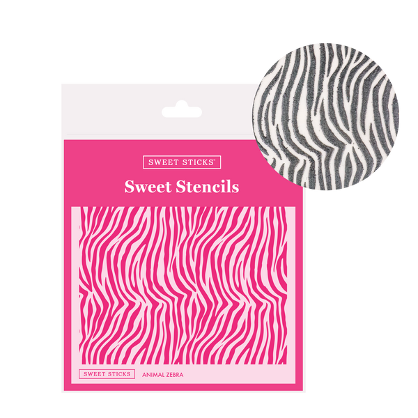 SWEET STICKS SWEET STENCILS - ANIMAL ZEBRA