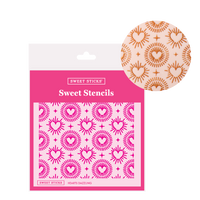 SWEET STICKS SWEET STENCILS - HEARTS DAZZLING