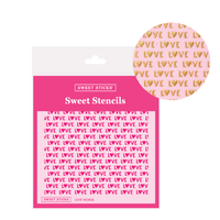 SWEET STICKS SWEET STENCILS - LOVE WORDS