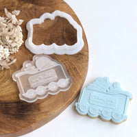 CARRIAGE - TEACHERS THEME POP STAMP WITH MATCHING CUTTER