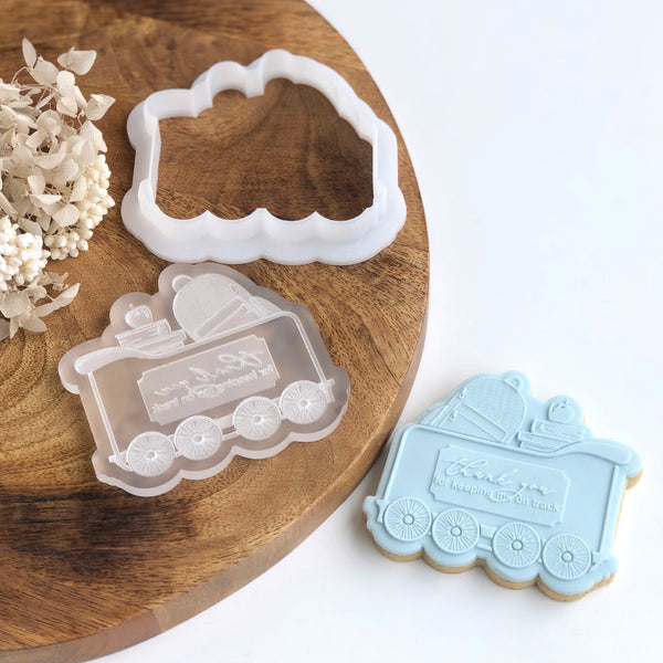 CARRIAGE - TEACHERS THEME POP STAMP WITH MATCHING CUTTER