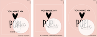 You make my heart pop Pop! stamp