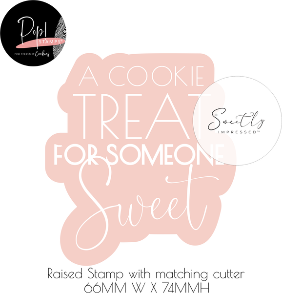 A Cookie Treat for Someone Sweet Pop! Stamp with matching cutter
