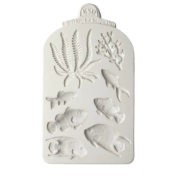 KATY SUE - FISH, SEAWEED & CORAL SILICONE MOULD