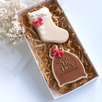 HESSIAN SANTA SACK POP! STAMP WITH CUTTER - OH DEER WORDING