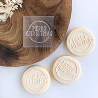 Merry Christmas with ring Pop Stamp