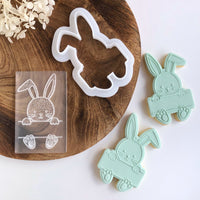 Bunny Sign Pop! stamp with matching cutter
