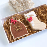 HESSIAN SANTA SACK POP! STAMP WITH CUTTER - OH DEER WORDING